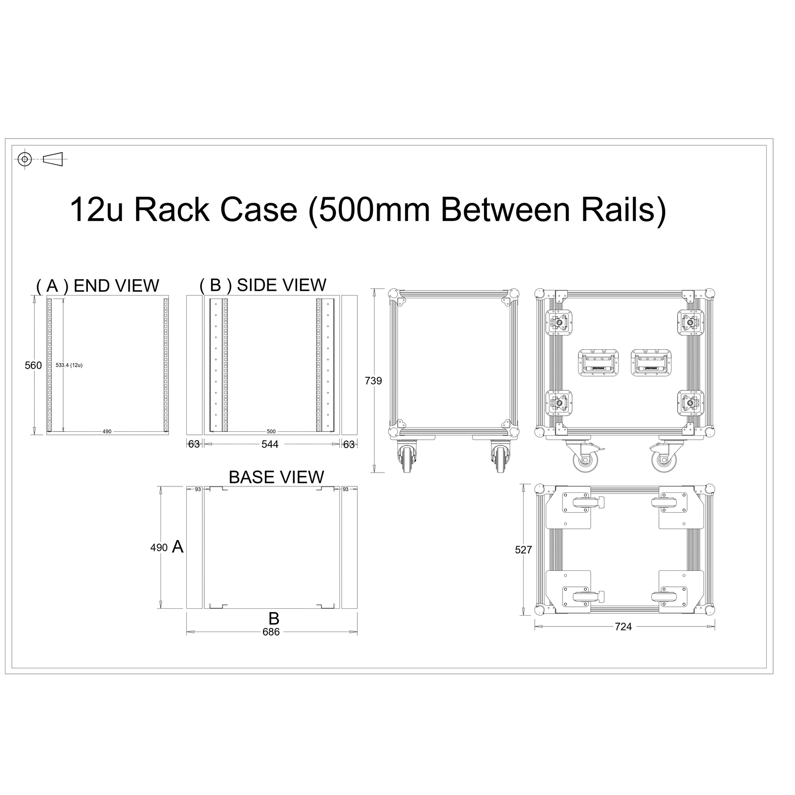 12u Rack Case Flight Case